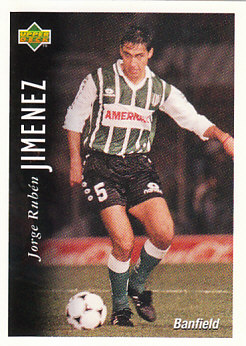 Jorge Ruben Jimenez Banfield FC 1995 Upper Deck Futbol Argentina #113